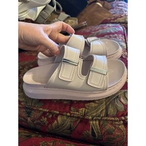 Madden Girl Kingsley Women Sandal 8 Synthetic Slip On Open‎ Toe Flat Shoes